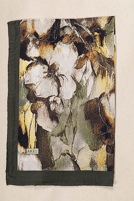 FLOOR İPEK ŞAL EL DİKİŞİ DESEN-2