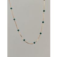 Xuping Rose-Gold Yeşil Dorika Kolye