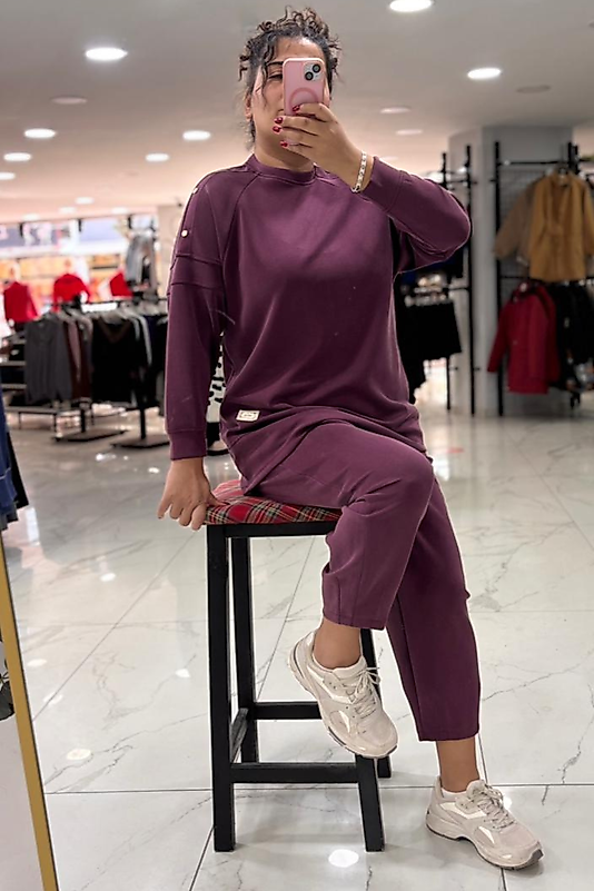 Soft Touch Premium Mürdüm İkili Takım