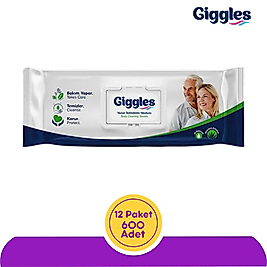 Giggles Vücut Temizleme Havlusu (12 Paket) 600 Yaprak