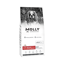 Molly Kuzu Etli & Yaban Mersinli Küçük Irk Yetişkin Köpek Maması (2 kg)