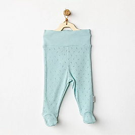 Jacquard Patikli Bebek Pantolon Green
