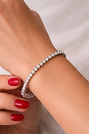 Lumière Élégance – VIP Su Yolu Bileklik (Rodyum Kaplama)