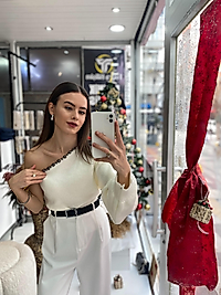 EKRU İNCİLİ TRİKO KAZAK