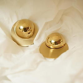 Gold Plaka Vintage Küpe