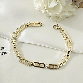 14K Gant Xuping Çelik Bileklik 20cm