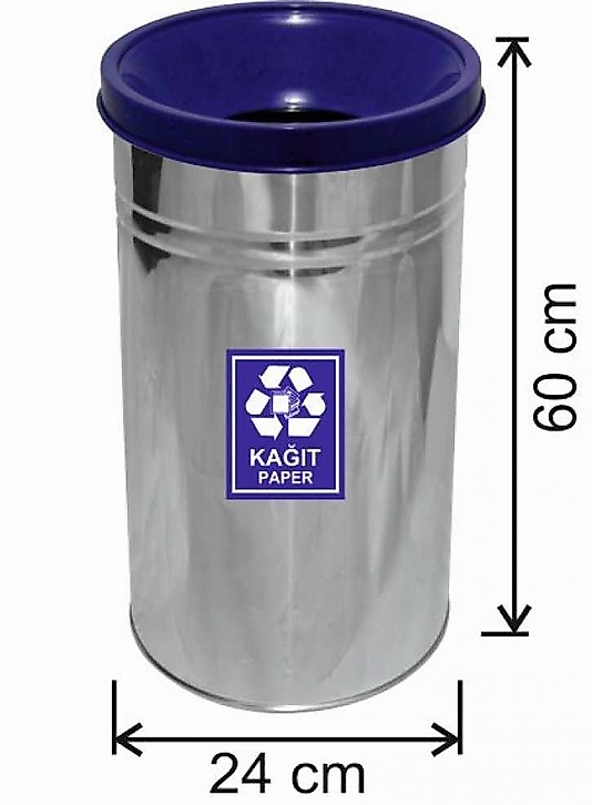 Geri Dönüşüm Çöp Kovası Paslanmaz 27 LT ( KDV DAHİL )