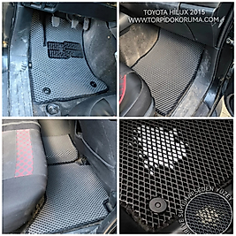 Toyota Hilux 2015+ Kasa Akıllı Premium Eva Oto Paspas (Aksesuarlar Fiyata Dahil Değildir)