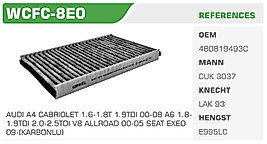 AUDI A4 CABRIOLET 1.6-1.8T 1.9TDI 00-08 A6 1.8 1.9TDI 2.0-2.5TDI V8 ALLROAD 00-05 SEAT EXEO  09-(KARBONLU