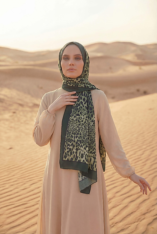 Spring Leopar Desenli Şal