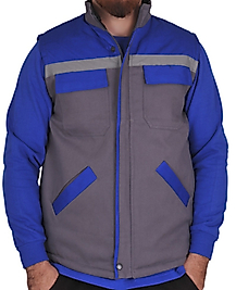 Star Gabardin Teknik İş Yeleği Gri Sax