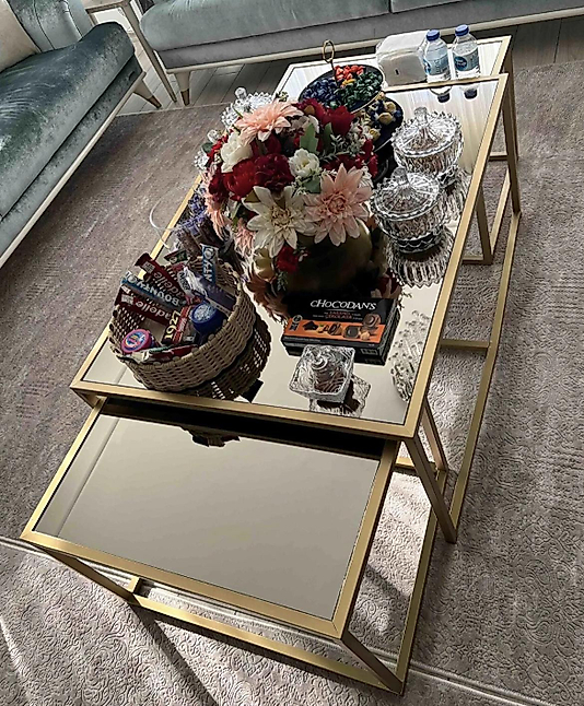 MAT GOLD 2+1 ORTA SEHPA KOMPLE BRONZ AYNA