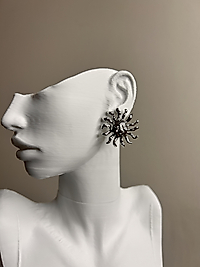 Güneş Işığı Silver Küpe Model Çelik Küpe
