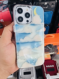 İphone 14 Pro Max Bulut Desen Telefon Kılıfı