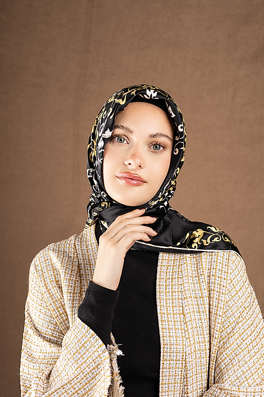 Varaklı Saten Eşarp