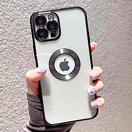 iPhone 13 Pro Max Lens Korumalı Telefon Kılıfı Antrasit Siyah