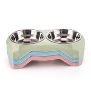 Lion Dog Bowl 33*6.5cm İkili Metal Tabaklı Mama Kabı