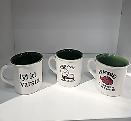 Porselen Baskılı Kupa Bardak
