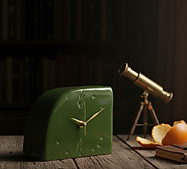 Yeşil oval Masa Saati MS022