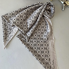 Pier Cardin Kare Desen Twill Eşarp - Vizon
