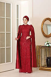 Burak Baran İncila Abiye Bordo