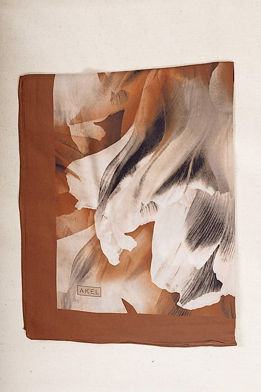 FLOOR İPEK ŞAL İTALYAN DİKİŞİ DESEN-3