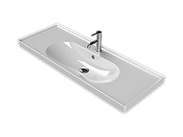 TURKUAZ Etajerli Lavabo, Arya, 120x45 cm