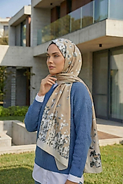 ALFA SİLK ŞAL PASTEL ÇİÇEK DESEN-1