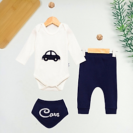 Araba Desen Fularlı Takım