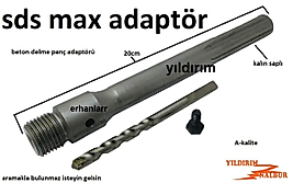 BETON PANÇ DUVAR DELME ADAPTÖRÜ 20CM 1.KALİTE SDSMAX BİGMASTER