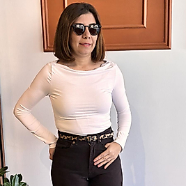 Kayık yaka beyaz renk body
