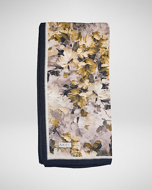 Spring Eşarp Pastel Çiçek Desenli