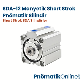 SDA-12 Manyetik Short Strok Pnömatik Silindir