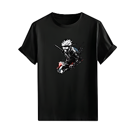 Anime Karakter Tarzı Baskılı Oversize Unisex Tişört