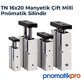 TN 16x20 | Çift Milli Manyetik Pnömatik Silindir