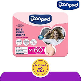 Canped Kadınlar İçin İnce Emici Külot Orta (M) 60 Adet