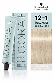 İGORA ROYAL ABSOLUTE SAÇ BOYASI 60 ML.  (12-1 ÖZEL AÇICI SANDRE)