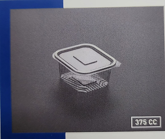 Plastik Kapaklı Ambalaj 375 CC