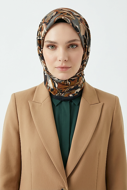 Spring Eşarp Kamuflaj Desen