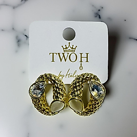 Gold Hasır Model Küpe