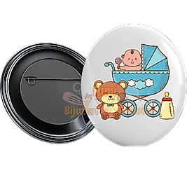 Kız Erkek Çocuk Baby Shower Metal Resimli İğneli Buton Rozet Magnet Anahtarlık Açacak Çanta Rozetleri M26