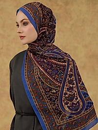 PAMUKLU SOFT DESEN ŞAL-SAKS \ HAKİ