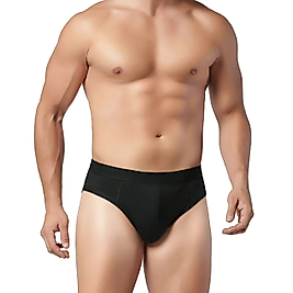 Gümüş İç Giyim 7008 Erkek Modal Kemerli Slip Külot Siyah