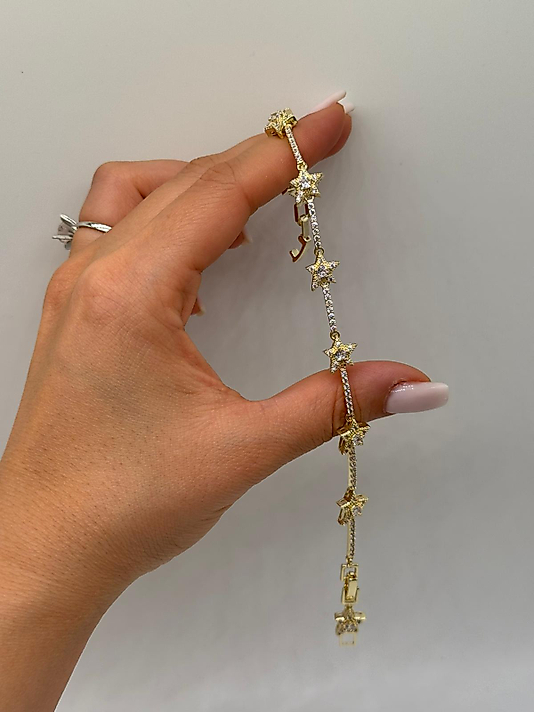 Xuping Yıldız Detaylı Taşlı Bileklik