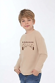 Çocuk  "Ramazan Kerim"  Baskılı Pamuklu Sweat