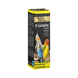 Gold Wings B Complex Vitamin Kuşlar İçin Stres Önleyici 20 ml