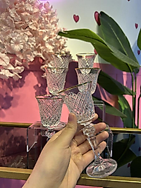 6 lı gold yaldızlı el kesmesi kadeh
