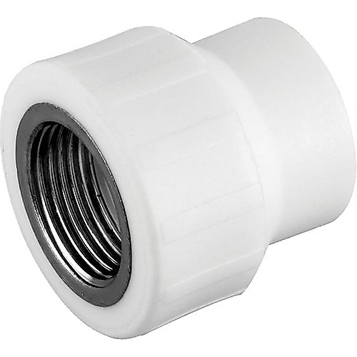 FIRAT 25 MM İÇ DİŞLİ RAKOR BEYAZ PPRC PLASTİK BORU ( 1 ADET )