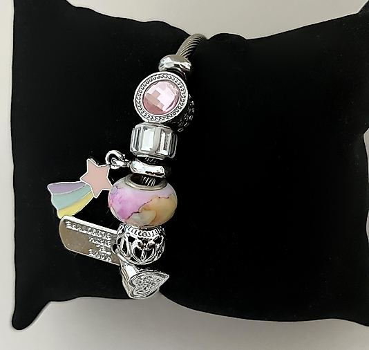 Silver Charmlı Pandora Bileklik