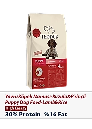 Teodor Kuzu Etli Yavru Köpek Maması Yüksek Enerji